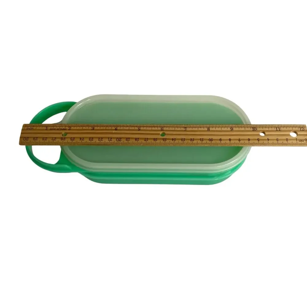Vintage Tupperware Handy Grater 1375 Jadeite Green Storage Bowl Lid Retro 3 Pc